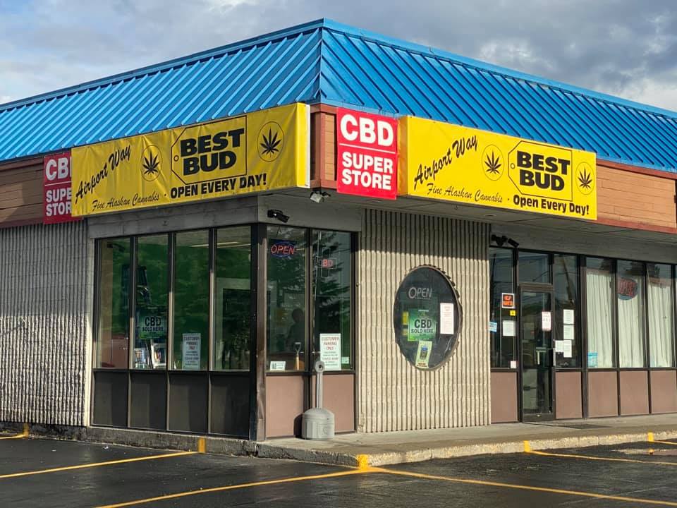Airport Way Best Bud storefront in Fairbanks